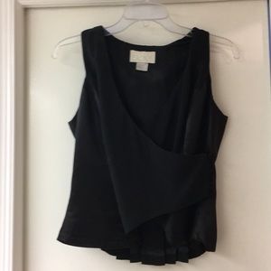 Cache Black Crepe Tuxedo Top and Slacks